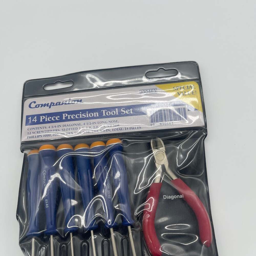 Companion‎ 14 Piece Precision Tool Set - New Pliers and Screwdriver Kit